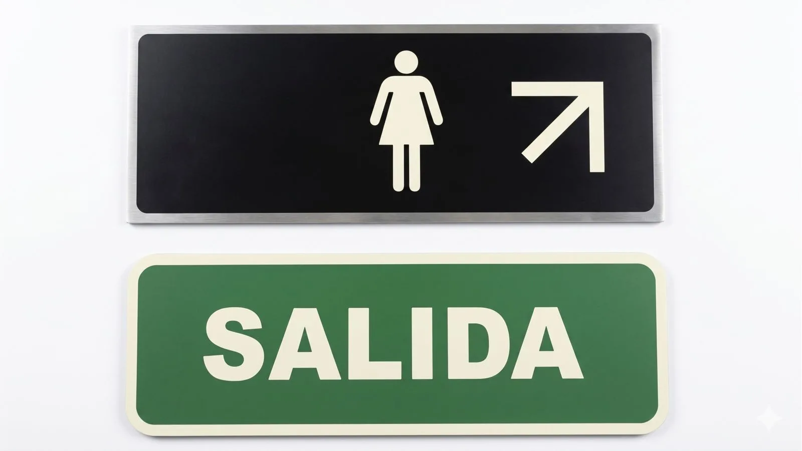 Señalética institucional en PVC espumado