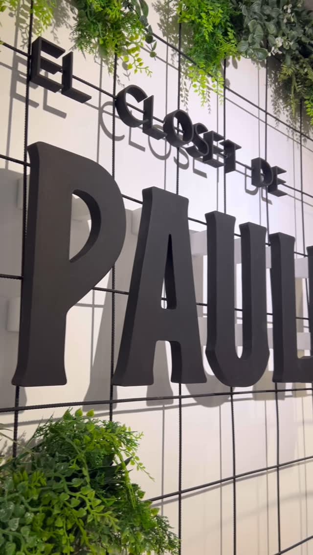 Letras corpóreas negras para El Closet de Paulita
